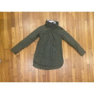 Lululemon Fo Drizzle Jacket Fatigue Green Rain Jacket Waterproof Sz 4